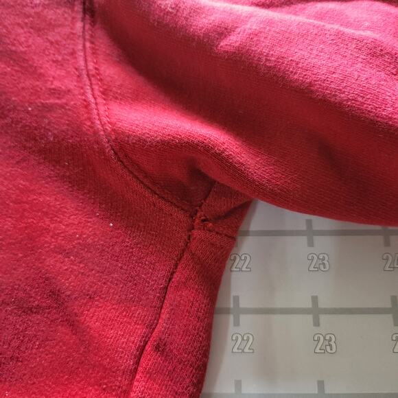 Washington State Cougars WSU Cropped Hoodie Sweatshirt Womens XL Red Adidas Gym - Picture 8 of 9